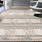 World Rug Gallery Distressed Geometric Indoor/Outdoor Area Rug 3'3" x 5' Beige 8019BEIGE3X5 - alternate 1